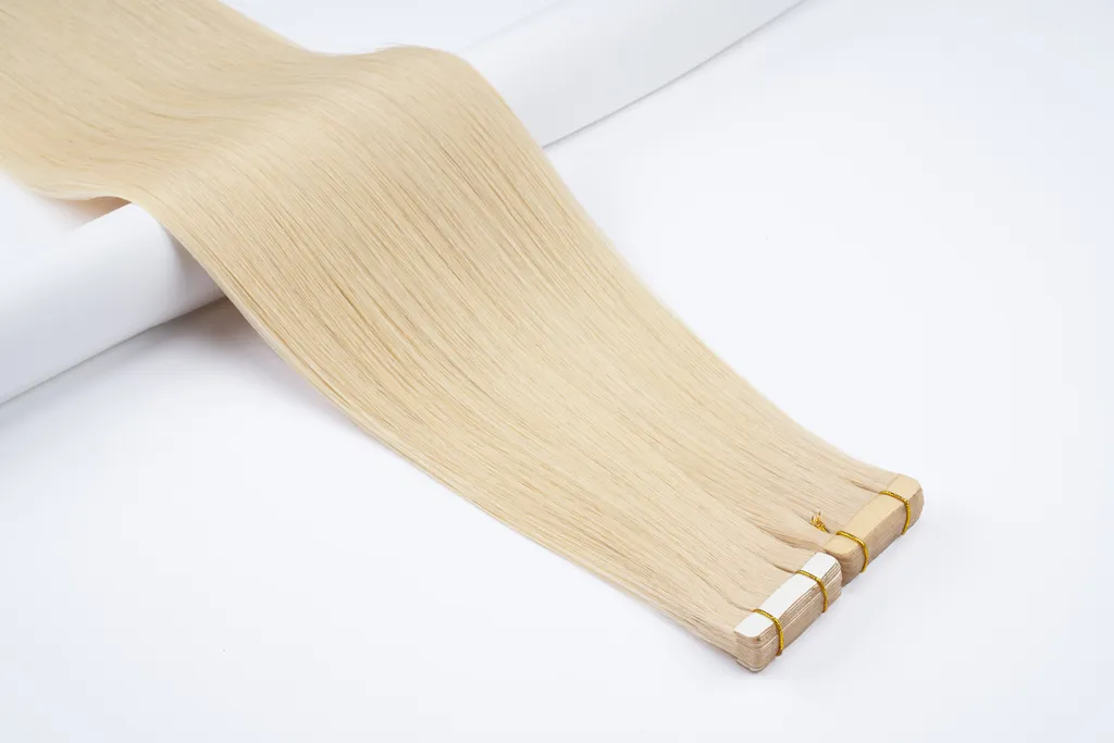Tape-In Extensions White Tape 6
